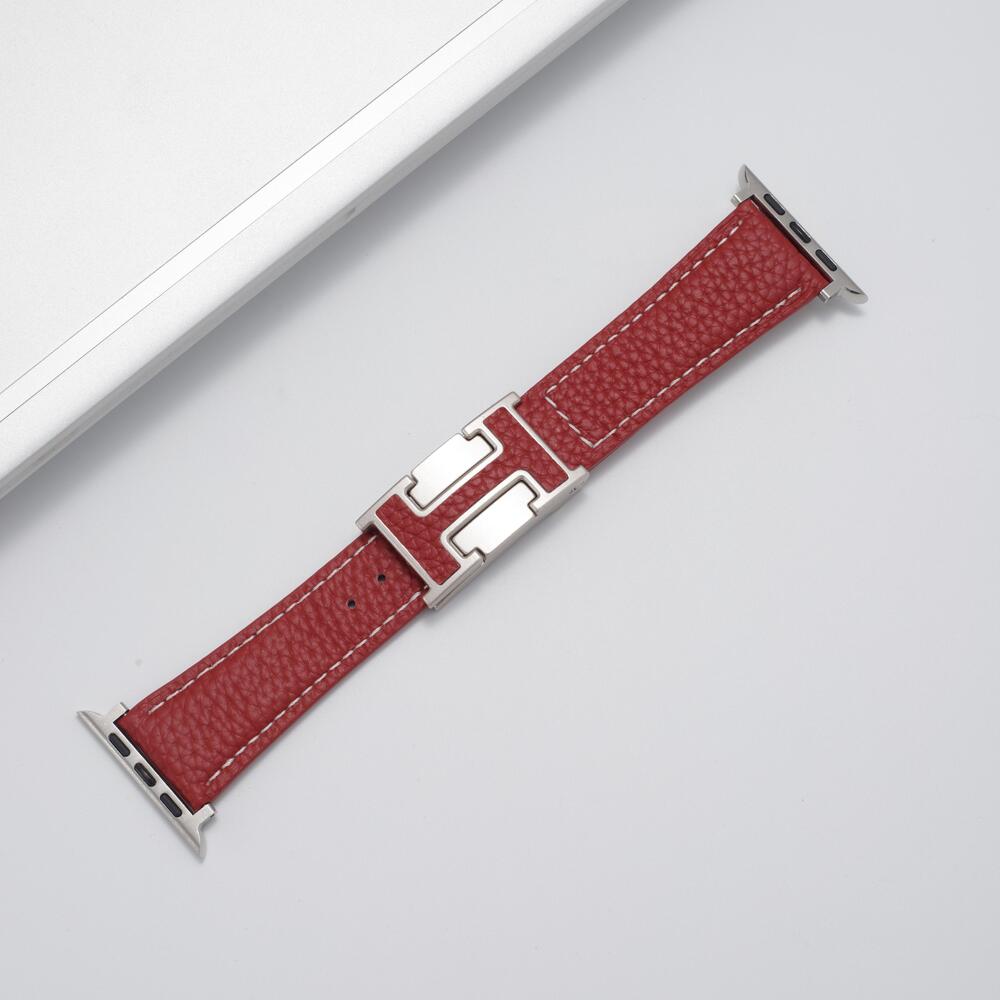 H™ - Leather Magnetic Buckle Strap for Apple Watch