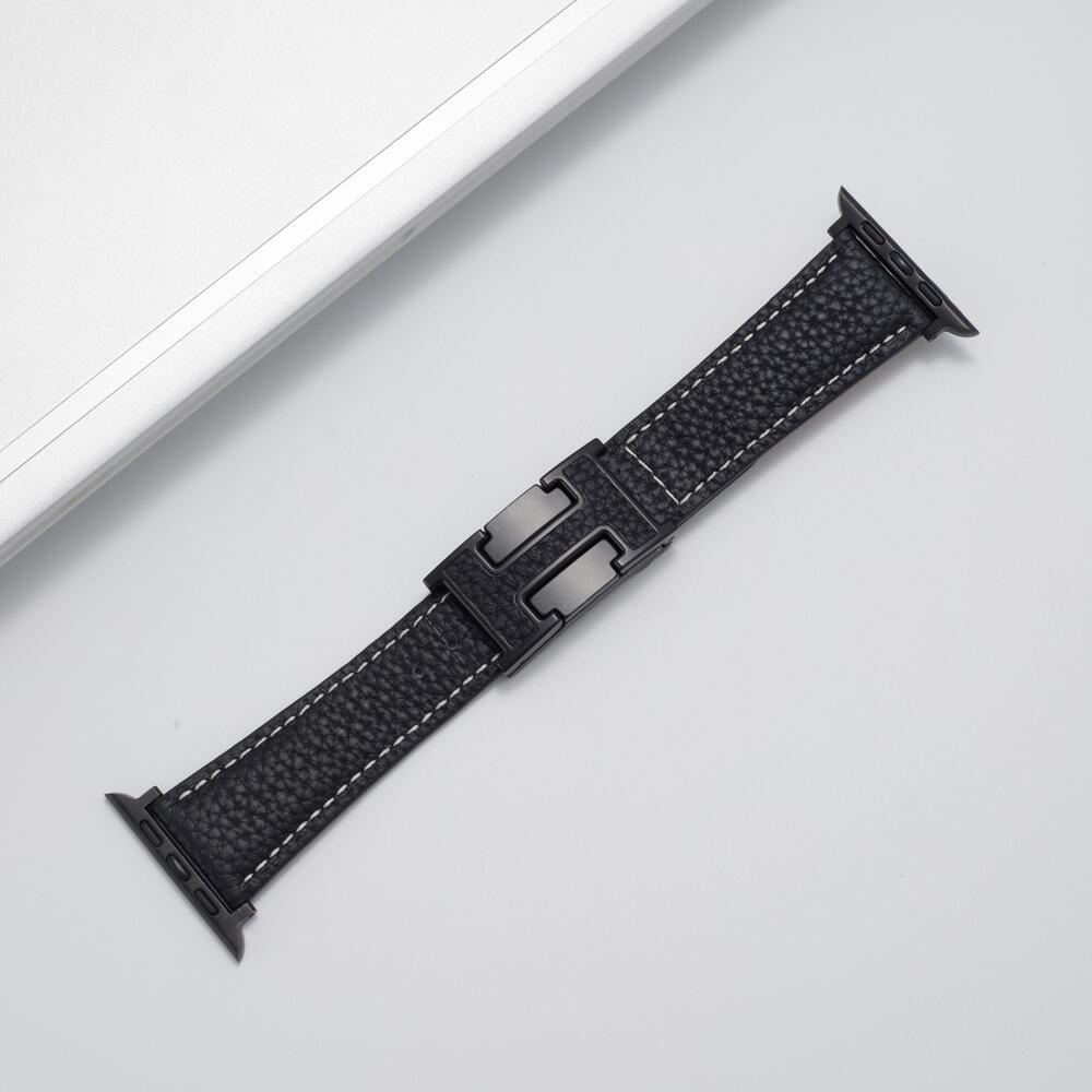 H™ - Leather Magnetic Buckle Strap for Apple Watch