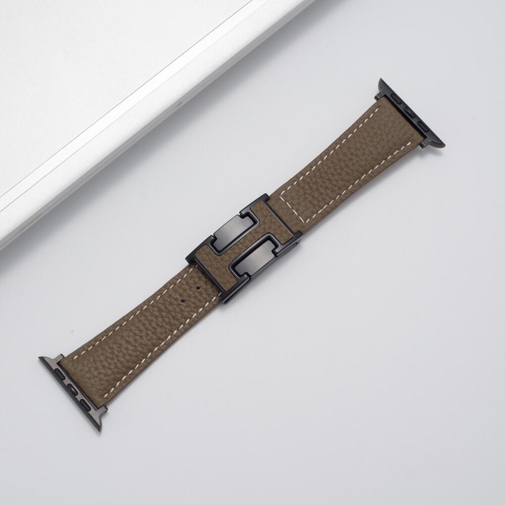H™ - Leather Magnetic Buckle Strap for Apple Watch
