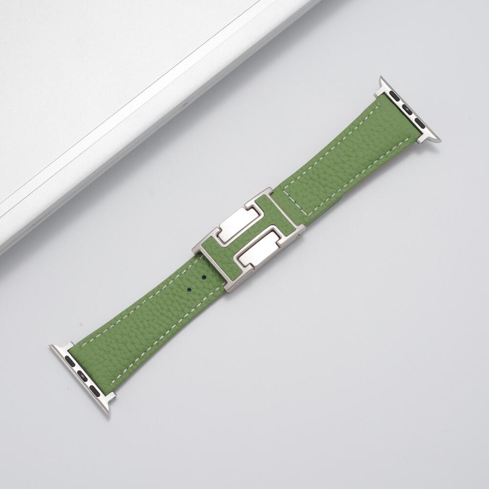 H™ - Leather Magnetic Buckle Strap for Apple Watch