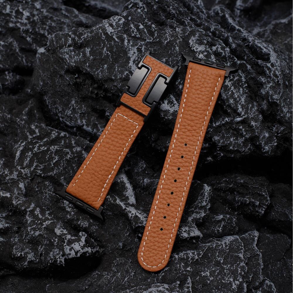 H™ - Leather Magnetic Buckle Strap for Apple Watch