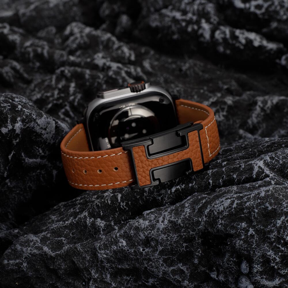 H™ - Leather Magnetic Buckle Strap for Apple Watch