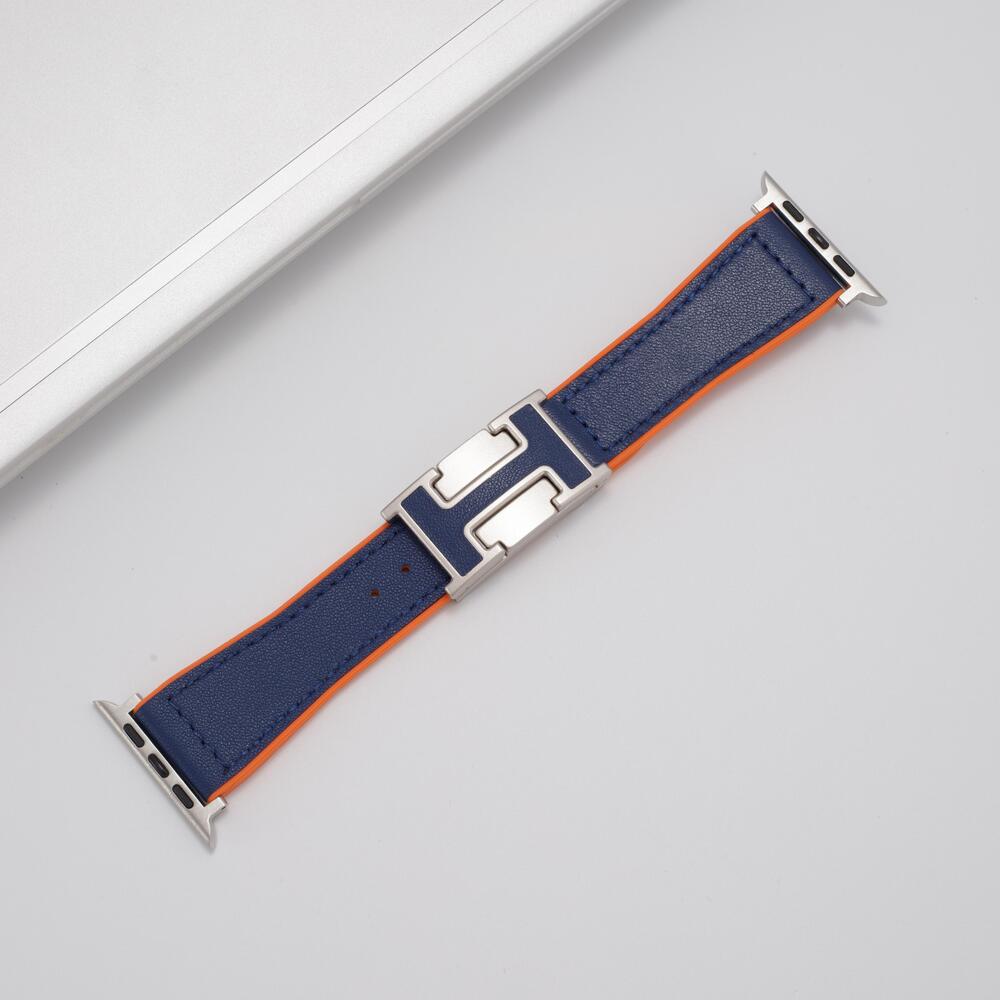 H™ - Leather Magnetic Buckle Strap for Apple Watch