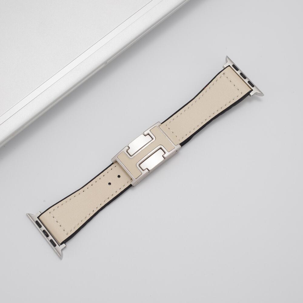 H™ - Leather Magnetic Buckle Strap for Apple Watch