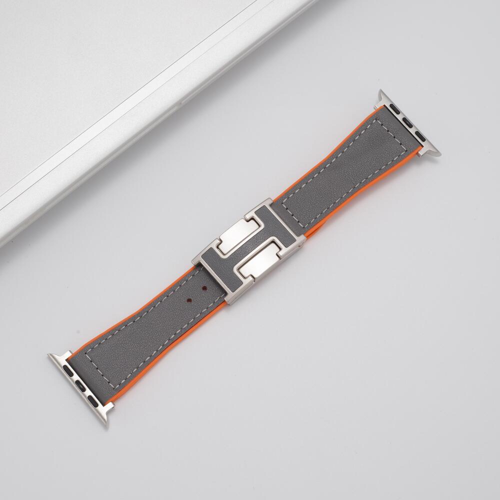H™ - Leather Magnetic Buckle Strap for Apple Watch
