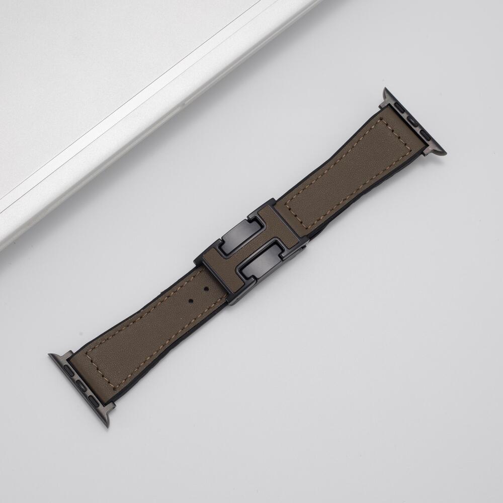 H™ - Leather Magnetic Buckle Strap for Apple Watch