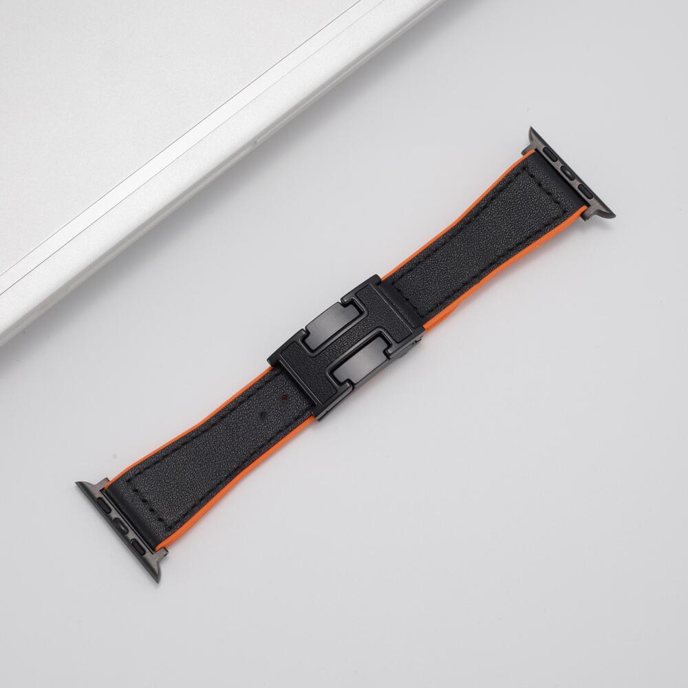 H™ - Leather Magnetic Buckle Strap for Apple Watch