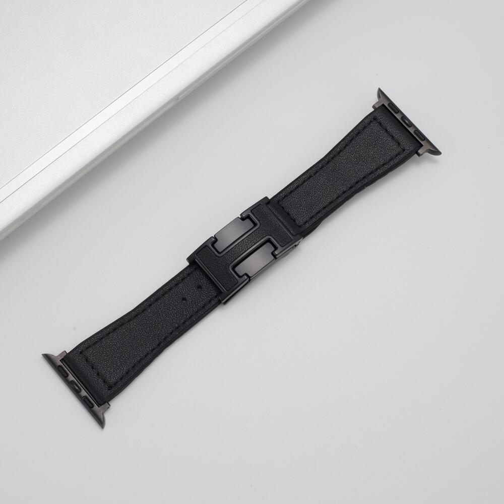 H™ - Leather Magnetic Buckle Strap for Apple Watch
