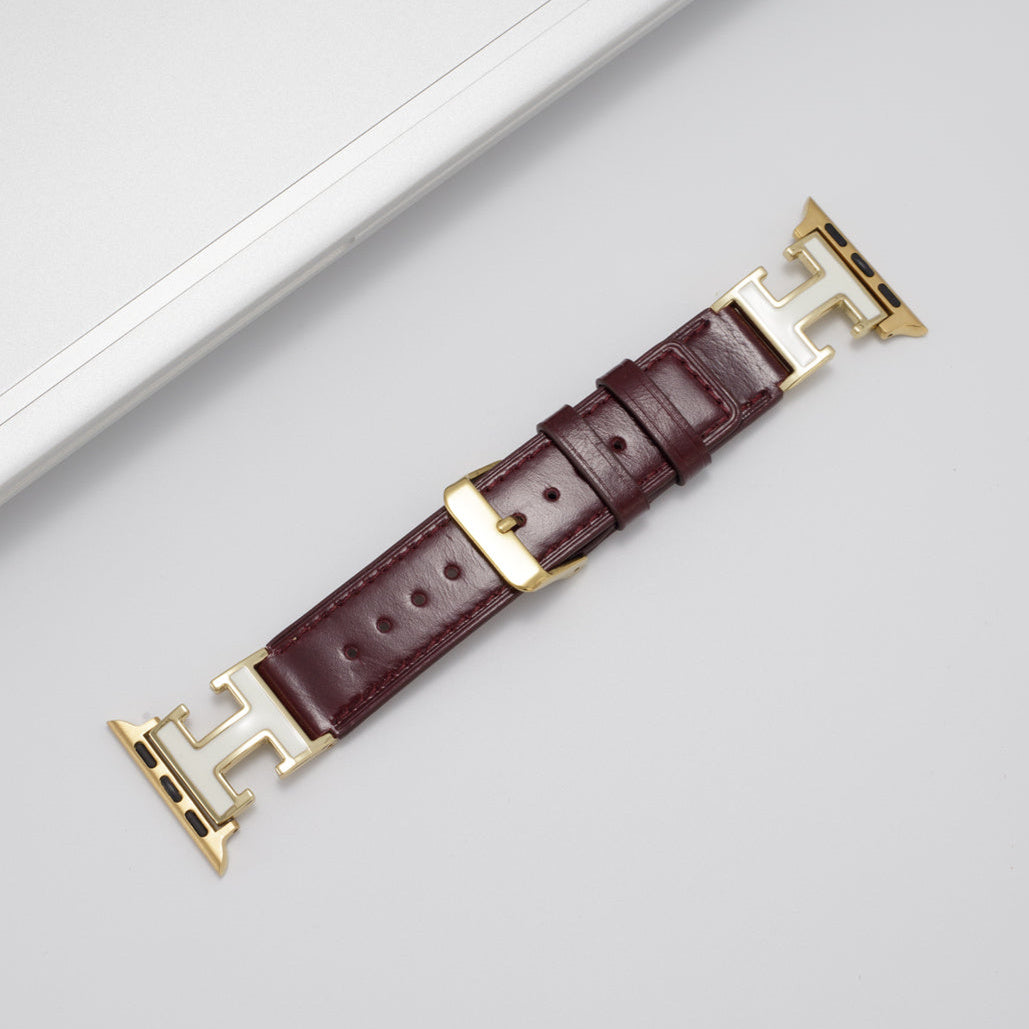 Alure™ – Elegant Holiday Leather Strap For Apple Watch