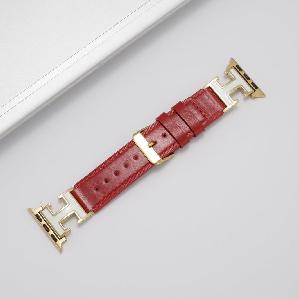 Alure™ – Elegant Holiday Leather Strap For Apple Watch