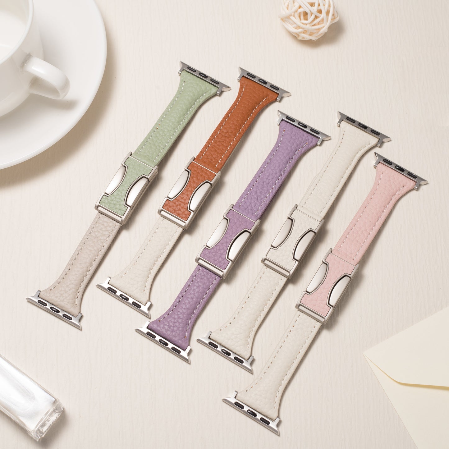 Eloro™ – Leather Magnetic Buckle Strap For Apple Watch