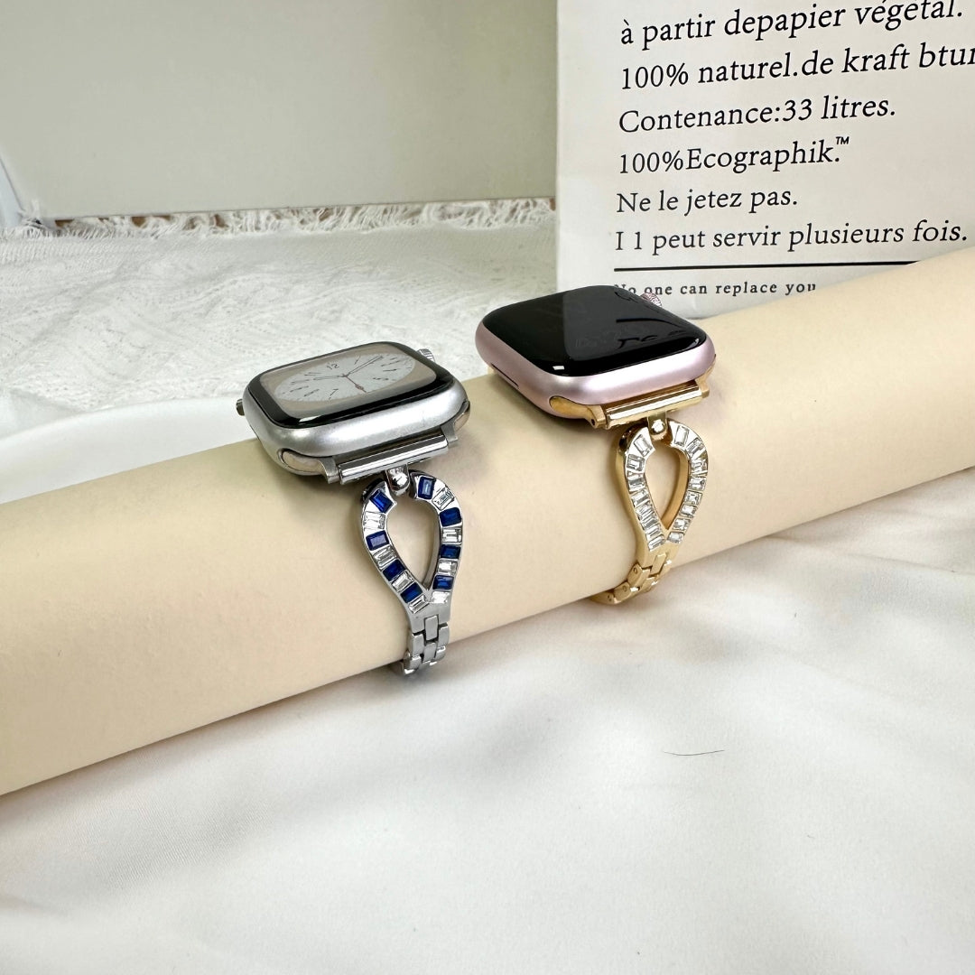 Zirvella™ – Luxuriöses, schmales Zirkon-Uhrenarmband