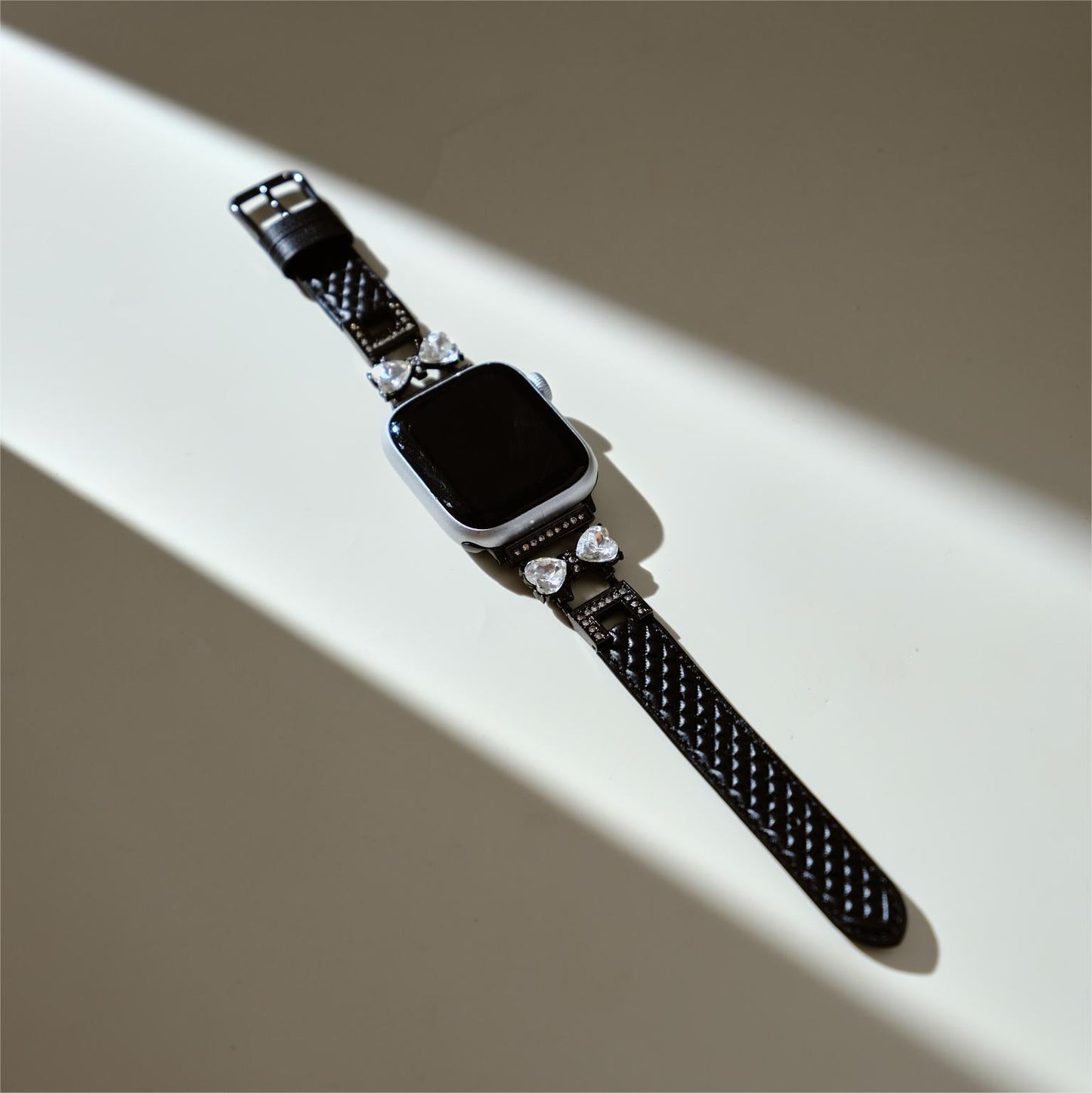 Bowrhin™ – Rhinestone Bowknot Leather Watch Band