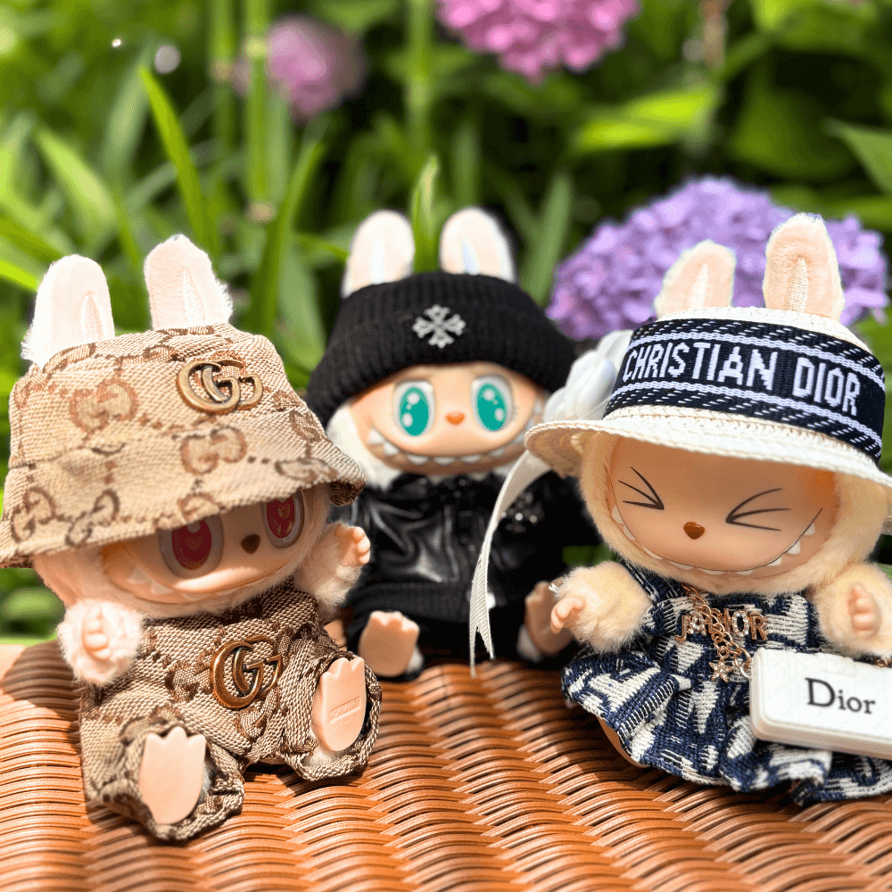 G-Style Outfit Set - Labubu Fashion Clothes (Metallic Logo)