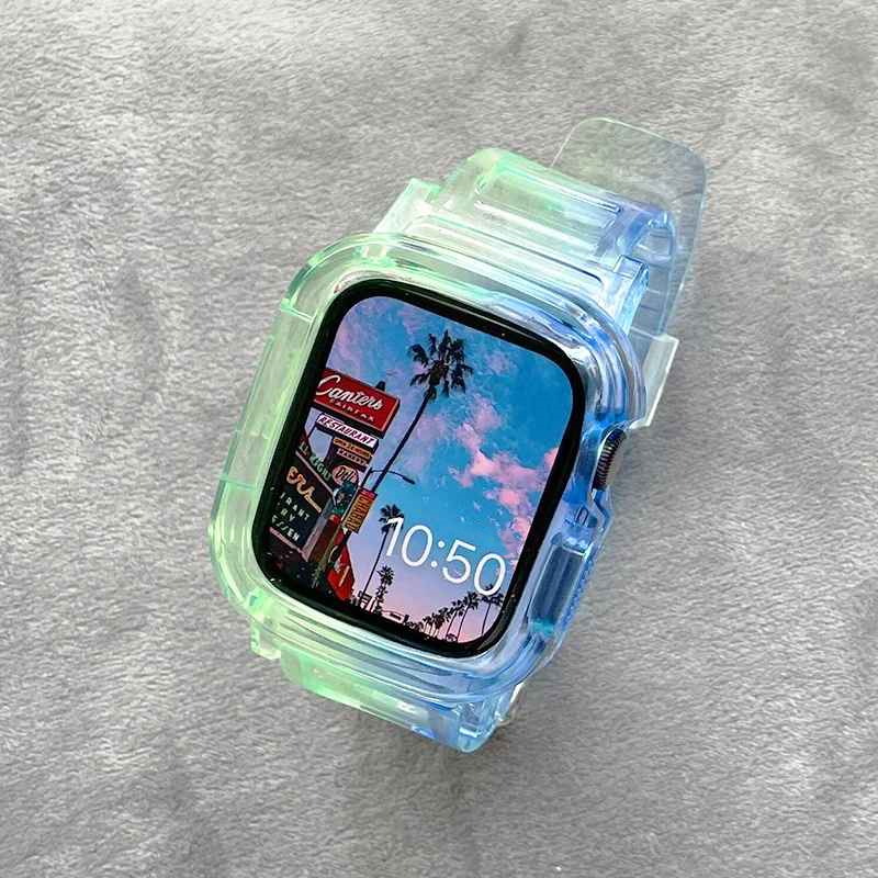 Ventura™┃Transparent Gradient Strap & Case For Apple Watch