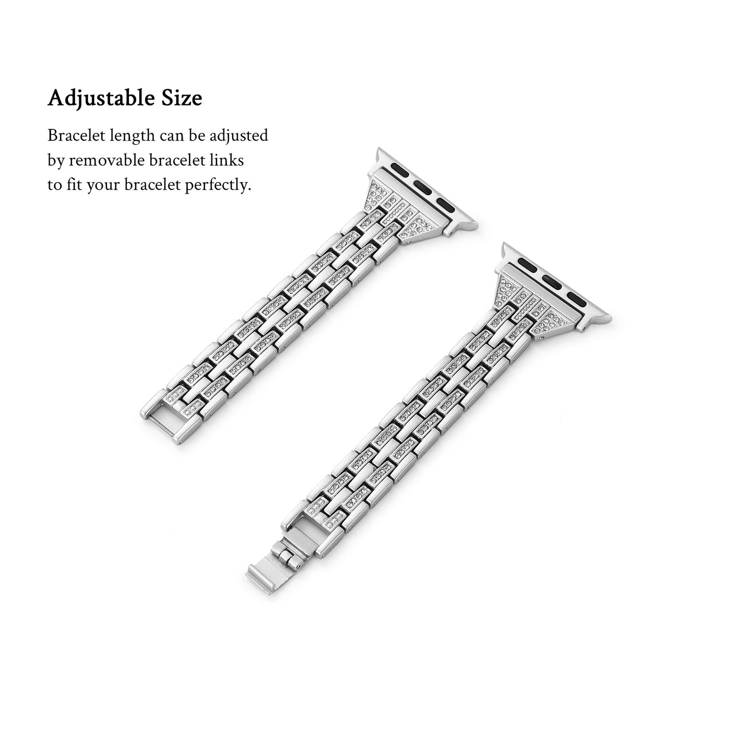 Embellura™ – Diamantverziertes Metallarmband