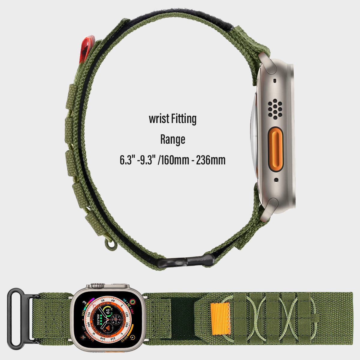 TundraWeave™ - Nylon Canvas Loop Velcro Strap For Apple Watch