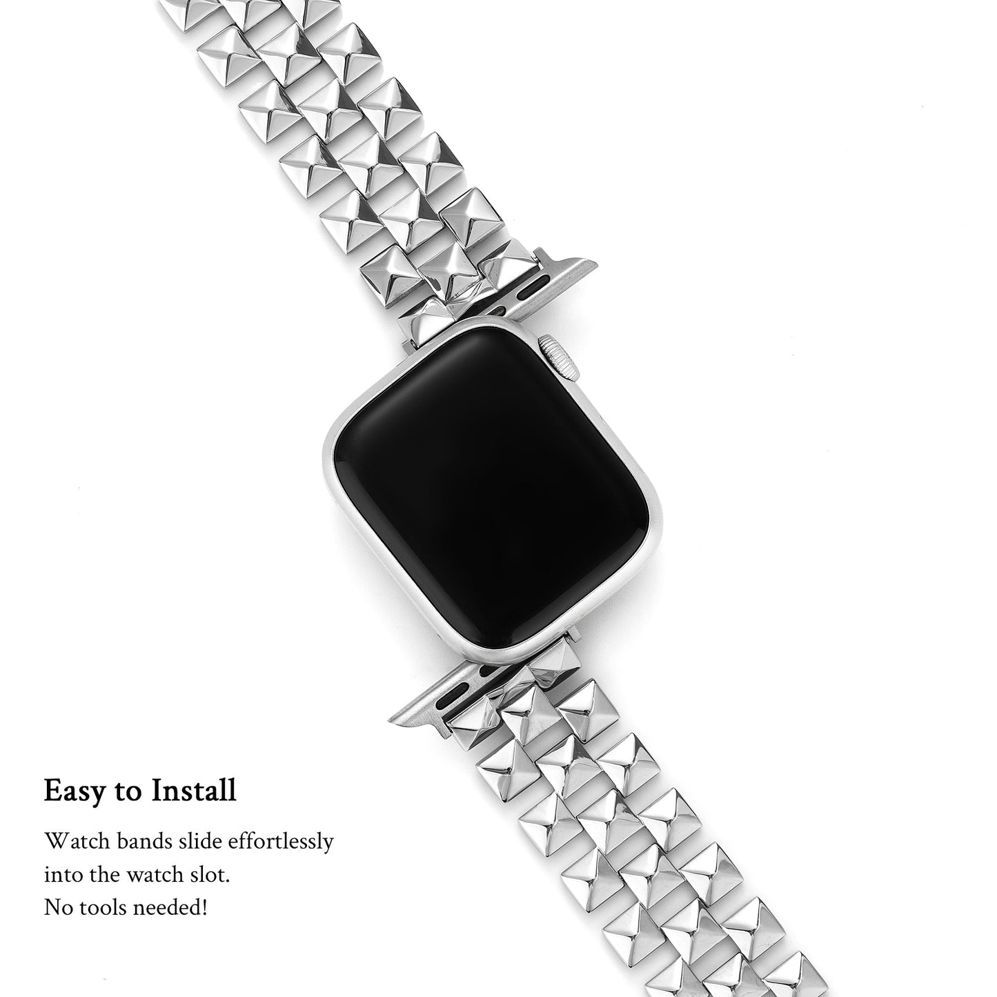 Diametal™ – Uhrenarmband aus Edelstahl mit Diamanten