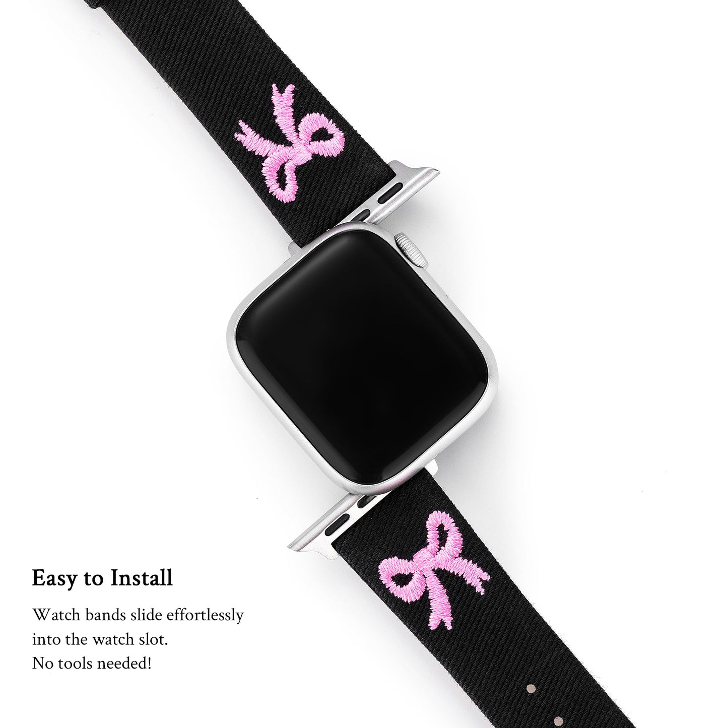 Deniknot™ – Denim-Uhrenarmband mit Schleife