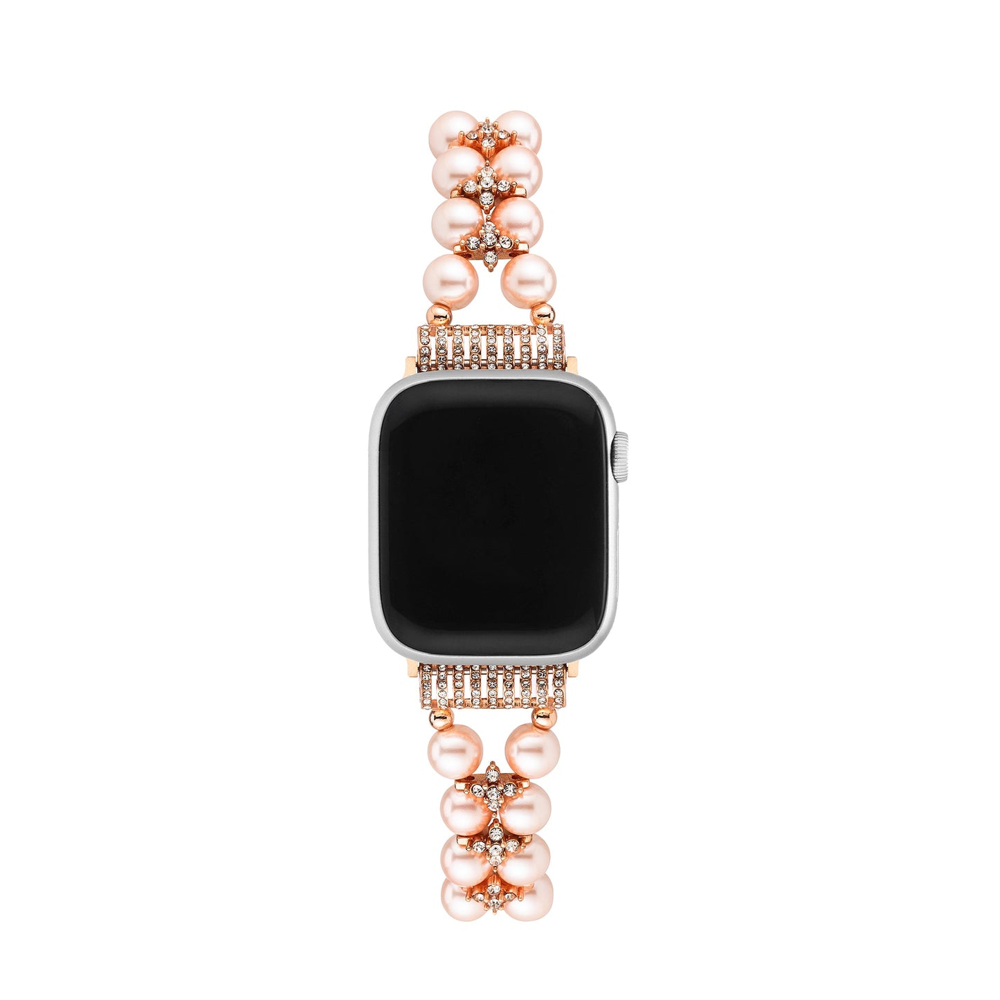 Pearlrhine™ – Perlenverziertes Strass-Uhrenarmband