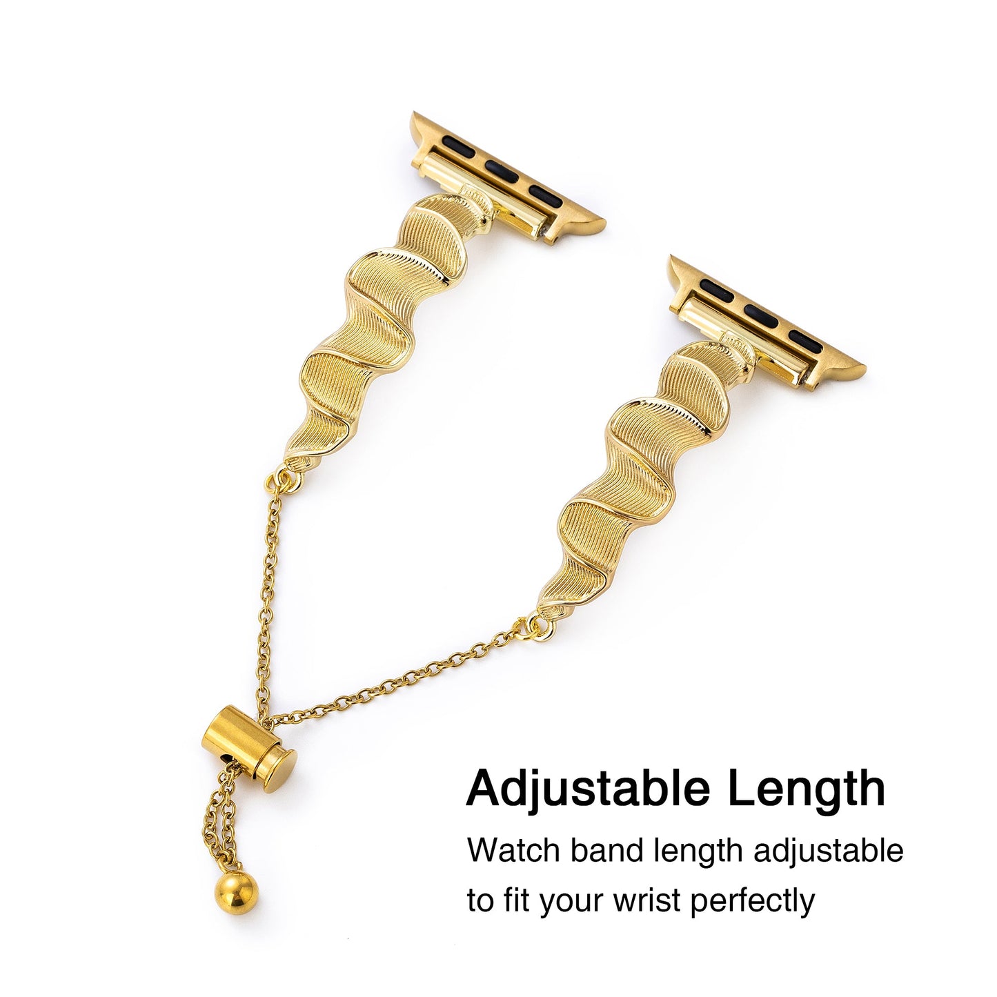 Wavelex™ – Glattes, gewelltes Metallarmband