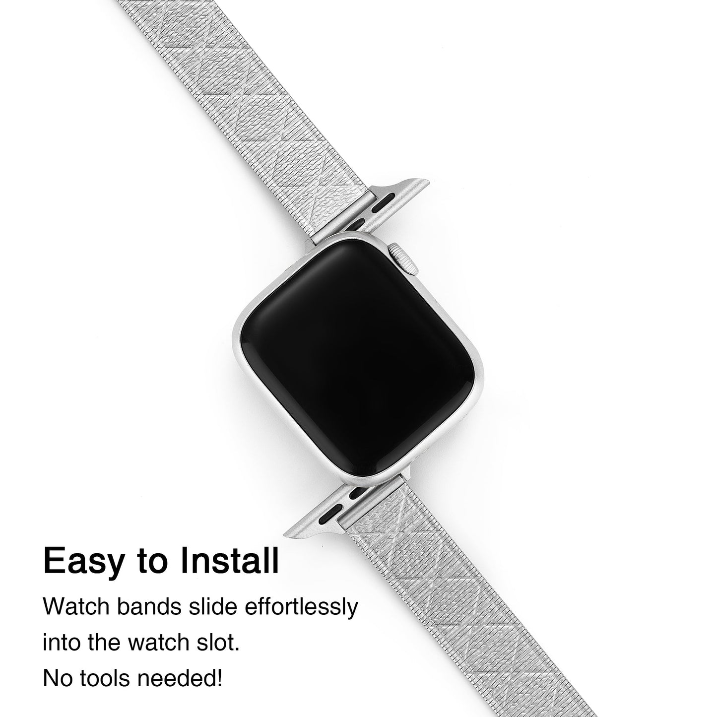 Diametrix™ – Uhrenarmband aus Edelstahl mit Diamantstruktur