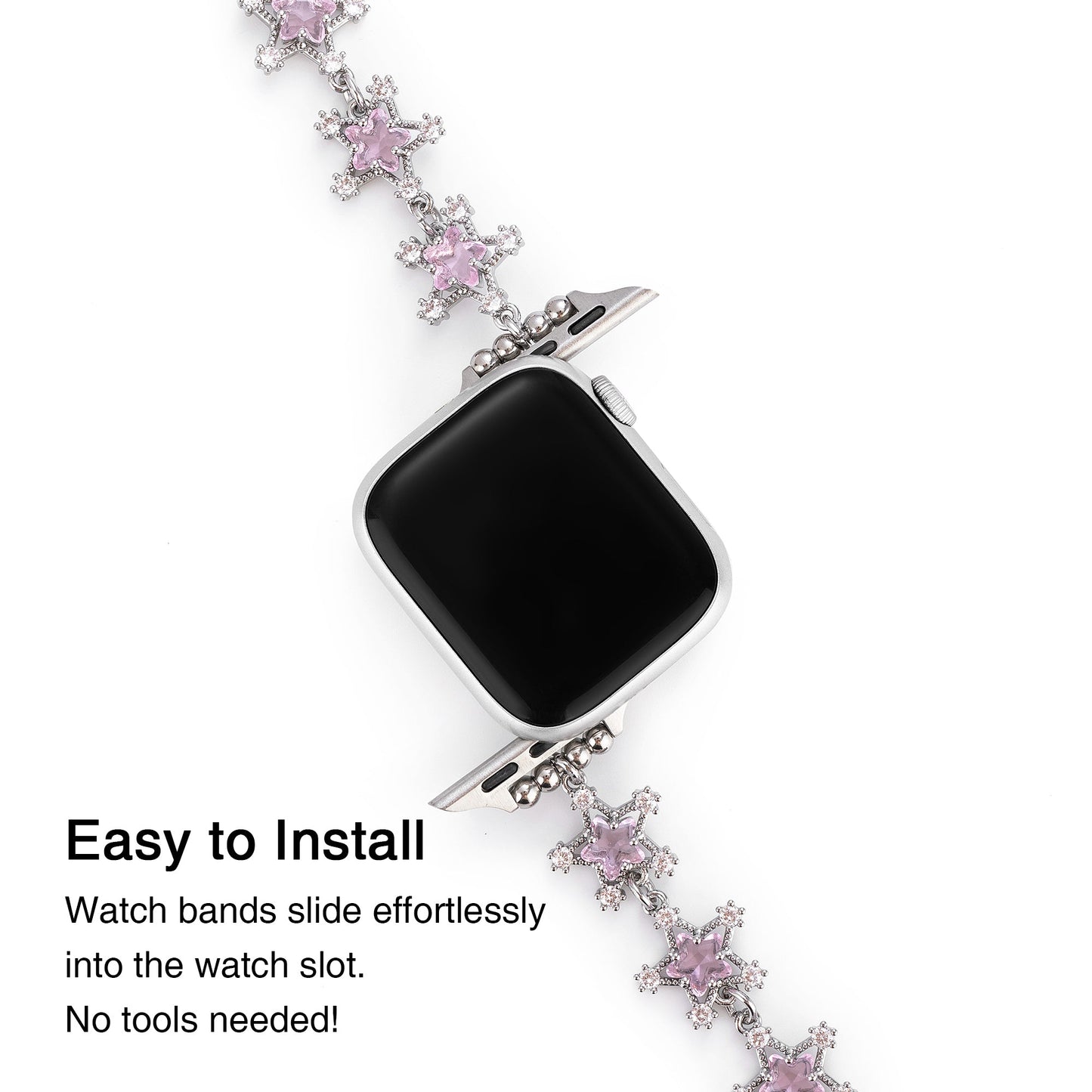 Snowlisse™ – Uhrenarmband mit Schneeflocken-Strass