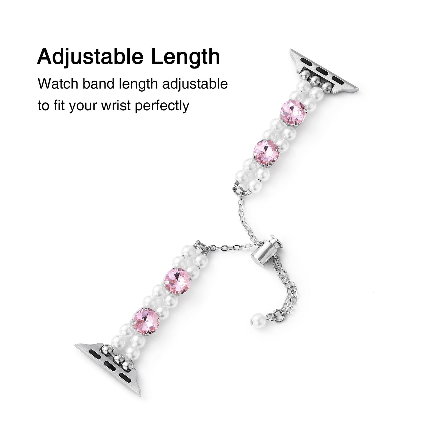 Pearlux™ – Schillerndes Uhrenarmband mit Perlen