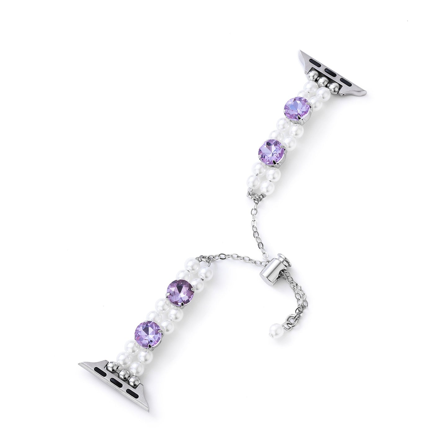 Pearlux™ – Schillerndes Uhrenarmband mit Perlen