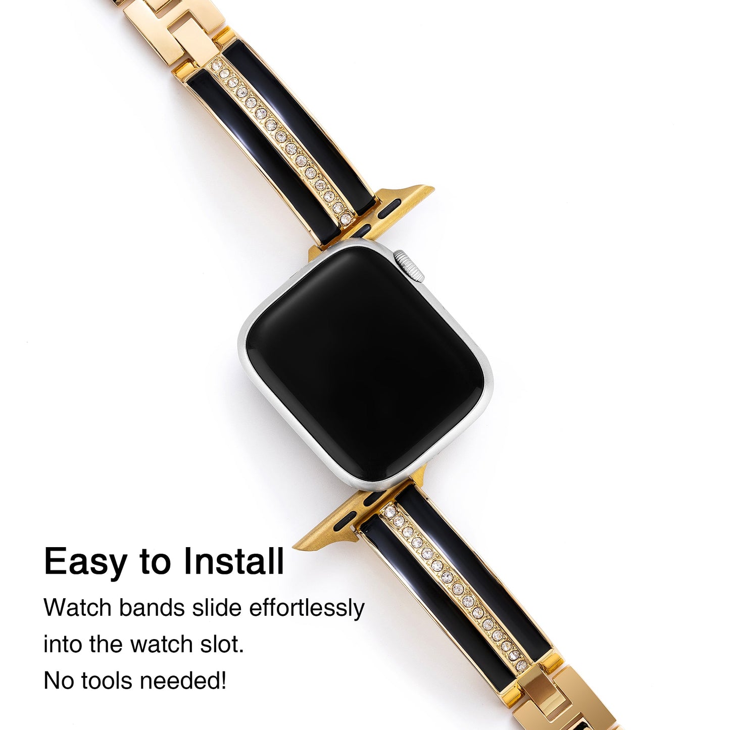 Rhinoclass™ – Rhinestone Adorned Classic Watch Band