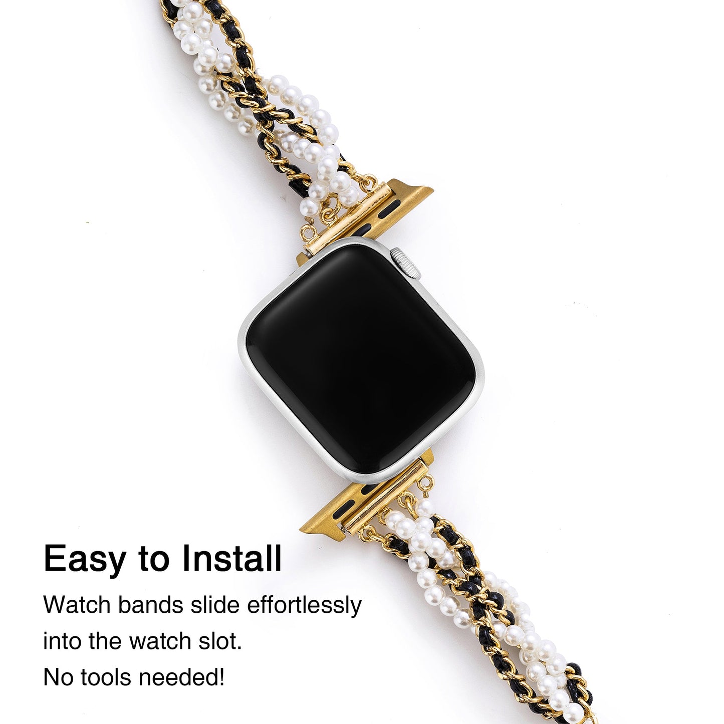 Twistelle™ – Uhrenarmband aus gedrehter Perlenkette