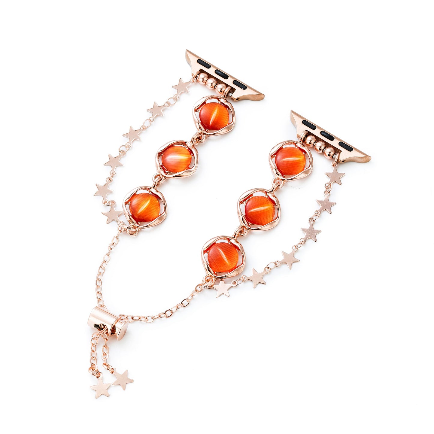 Opalstar™ – Uhrenarmband mit Sternkette und Opalperlen