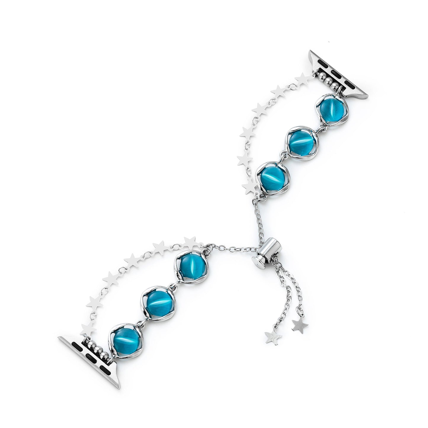 Opalstar™ – Uhrenarmband mit Sternkette und Opalperlen