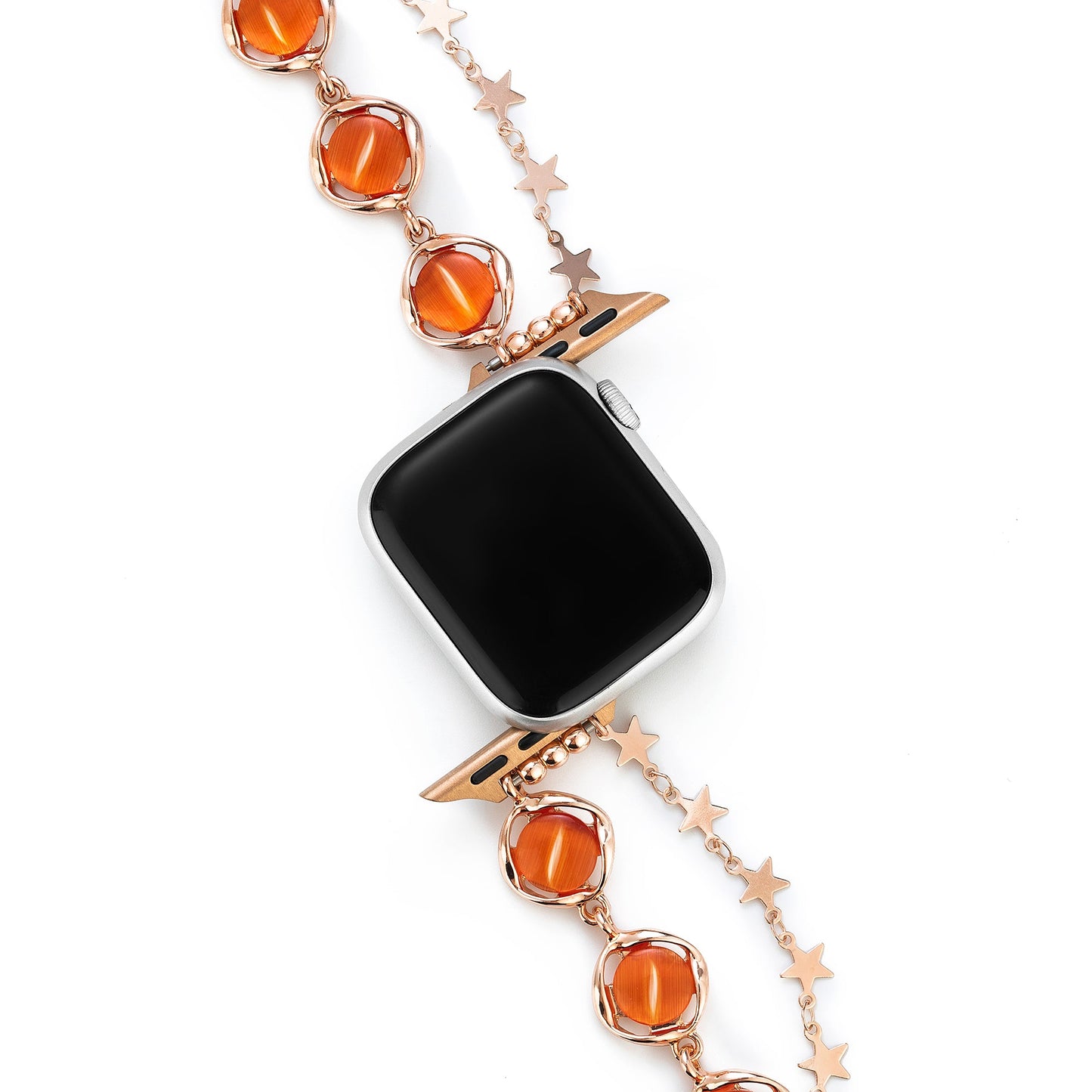 Opalstar™ – Uhrenarmband mit Sternkette und Opalperlen