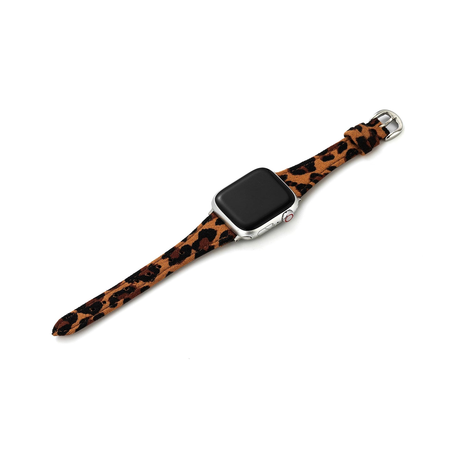 Suedeora™ – Uhrenarmband aus Wildleder mit Leopardenmuster