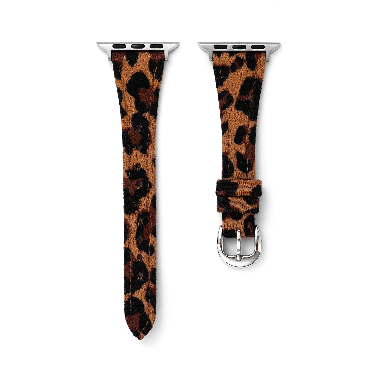 Suedeora™ – Uhrenarmband aus Wildleder mit Leopardenmuster