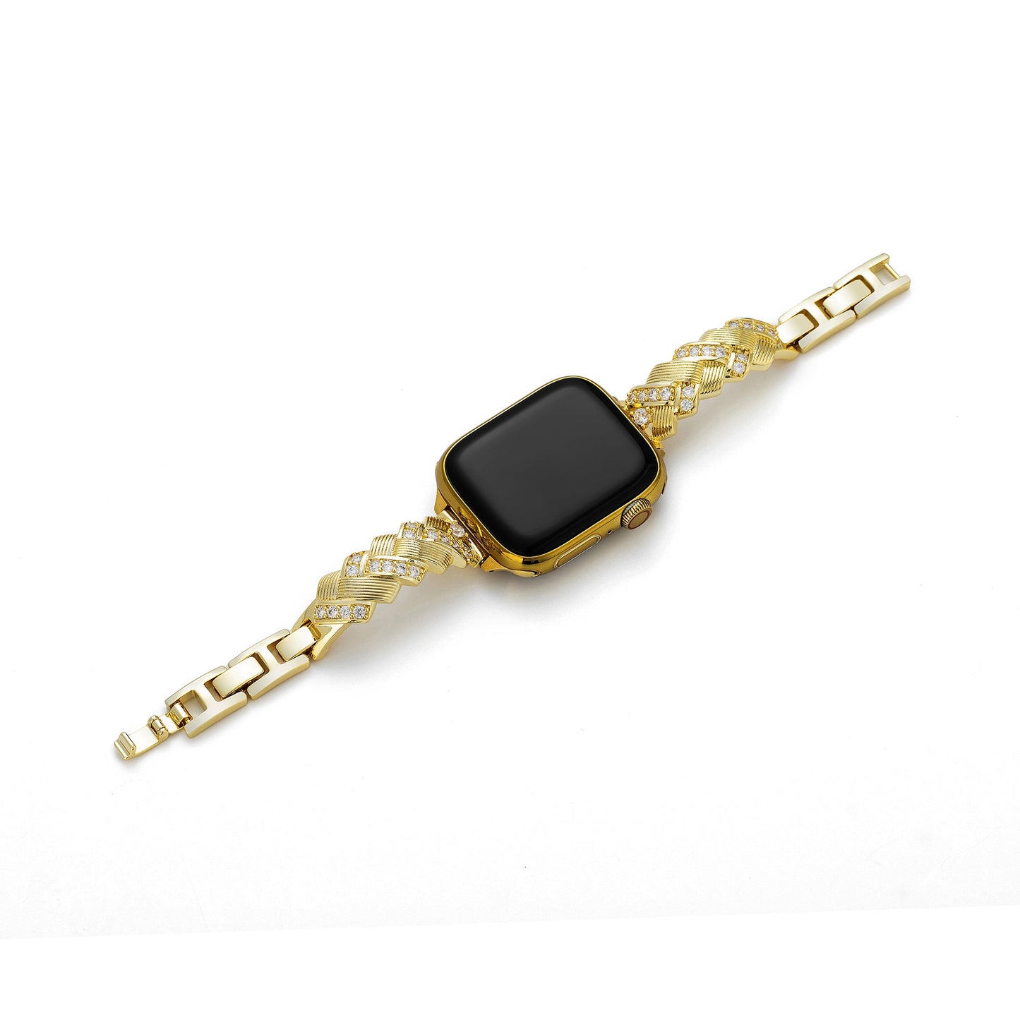 Braideluxe™ – Sparkling Braided Metal Watch Band