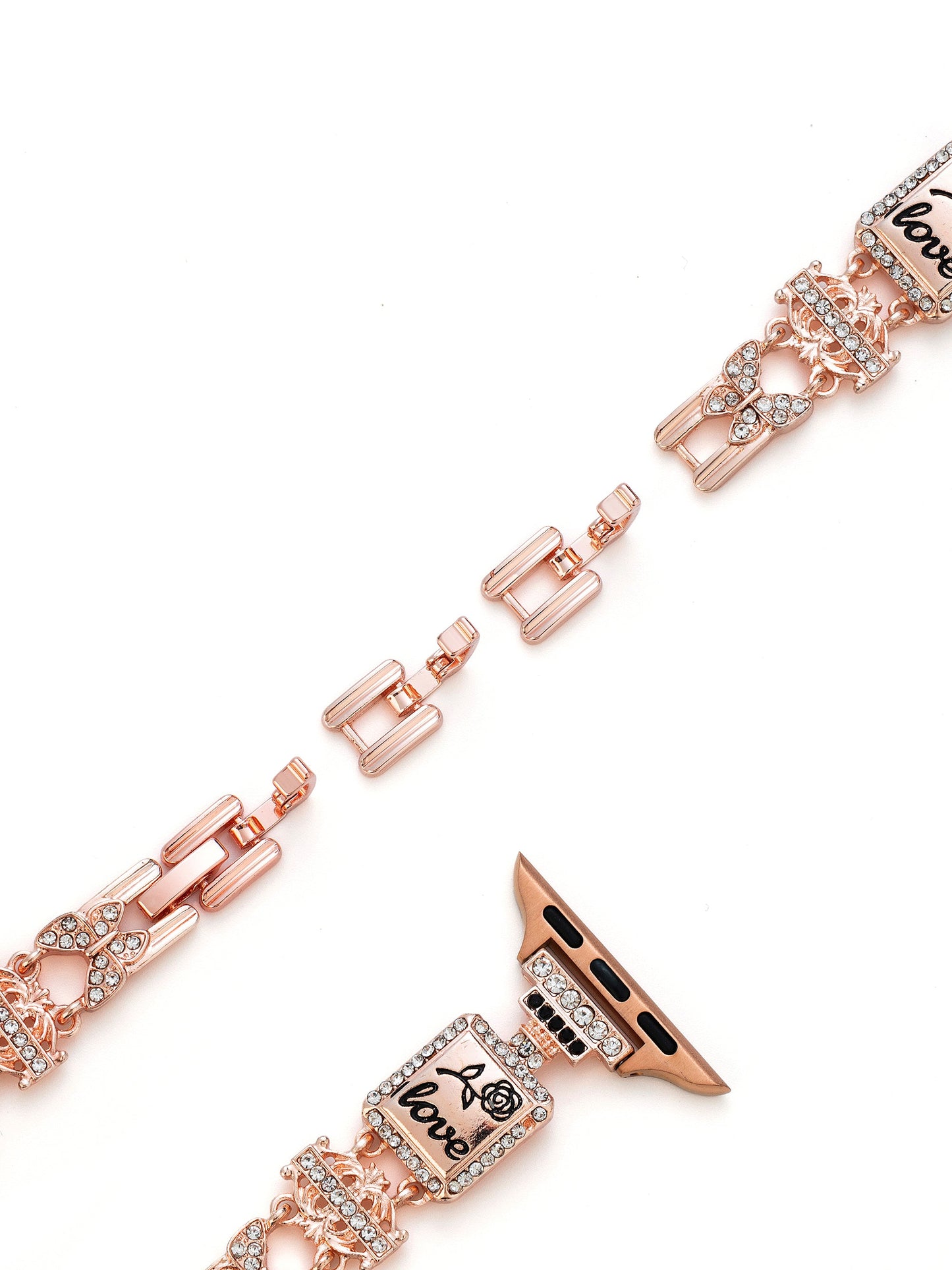 Scriptelle™ – Metallarmband mit romantischer Schrift