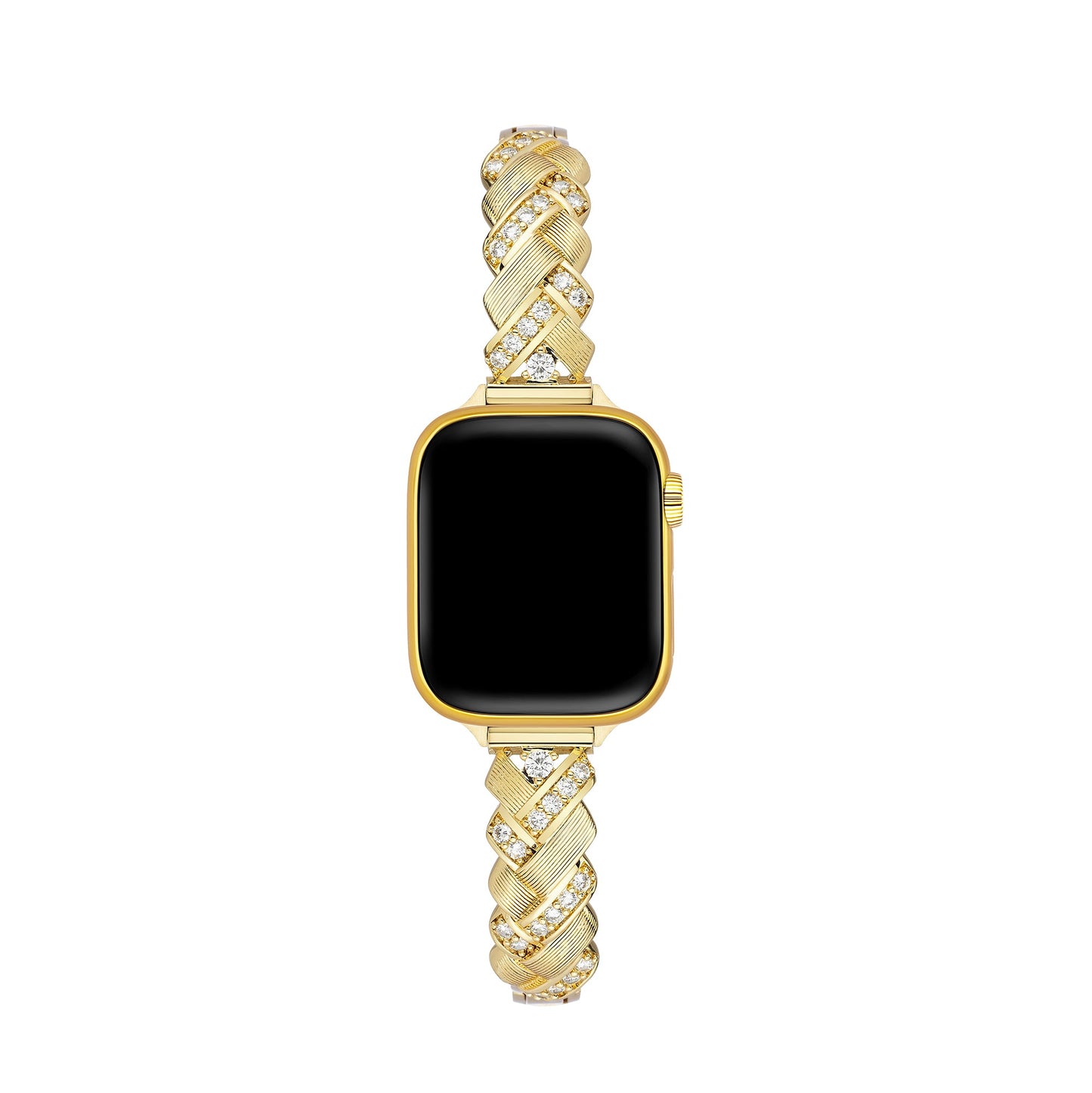 Braideluxe™ – Sparkling Braided Metal Watch Band