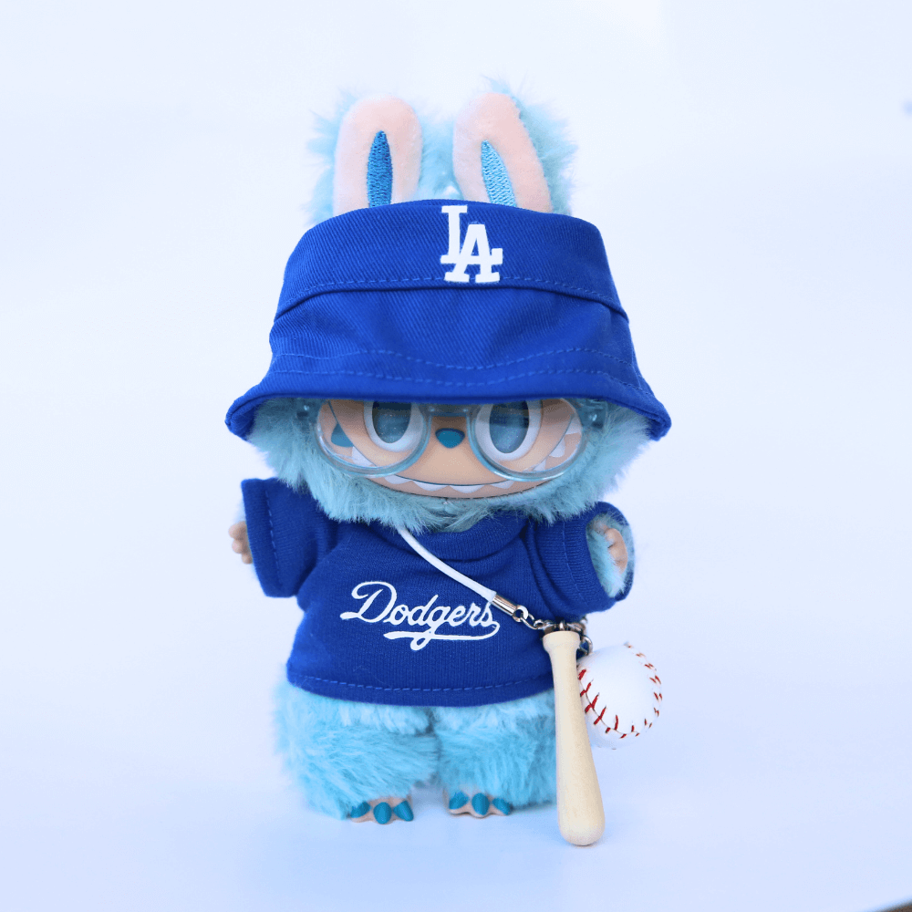 LA Dodgers Style 2-Piece Set – Top & Cap - 6.7″ Labubu Fashion Clothes