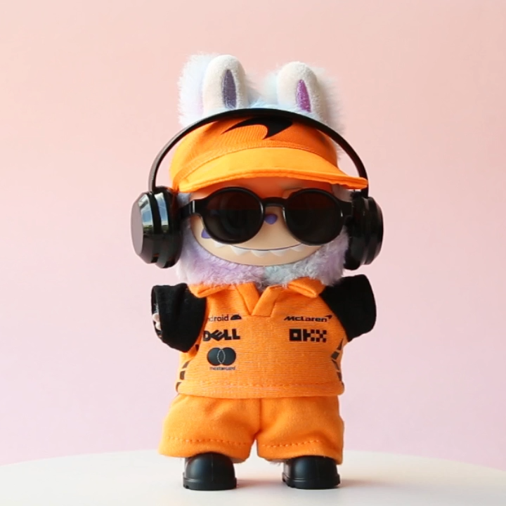 Mclaren Formula 1 Papaya No.4 3-piece Set- Labubu Clothes