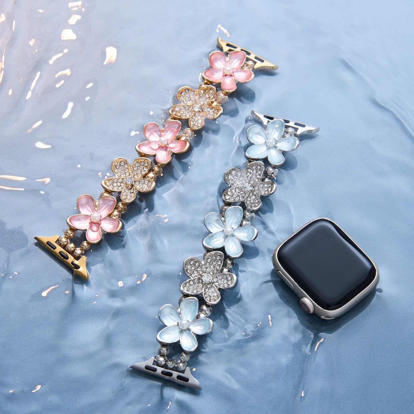 Rhinobloom™ – Elastisches Armband mit Strasssteinen