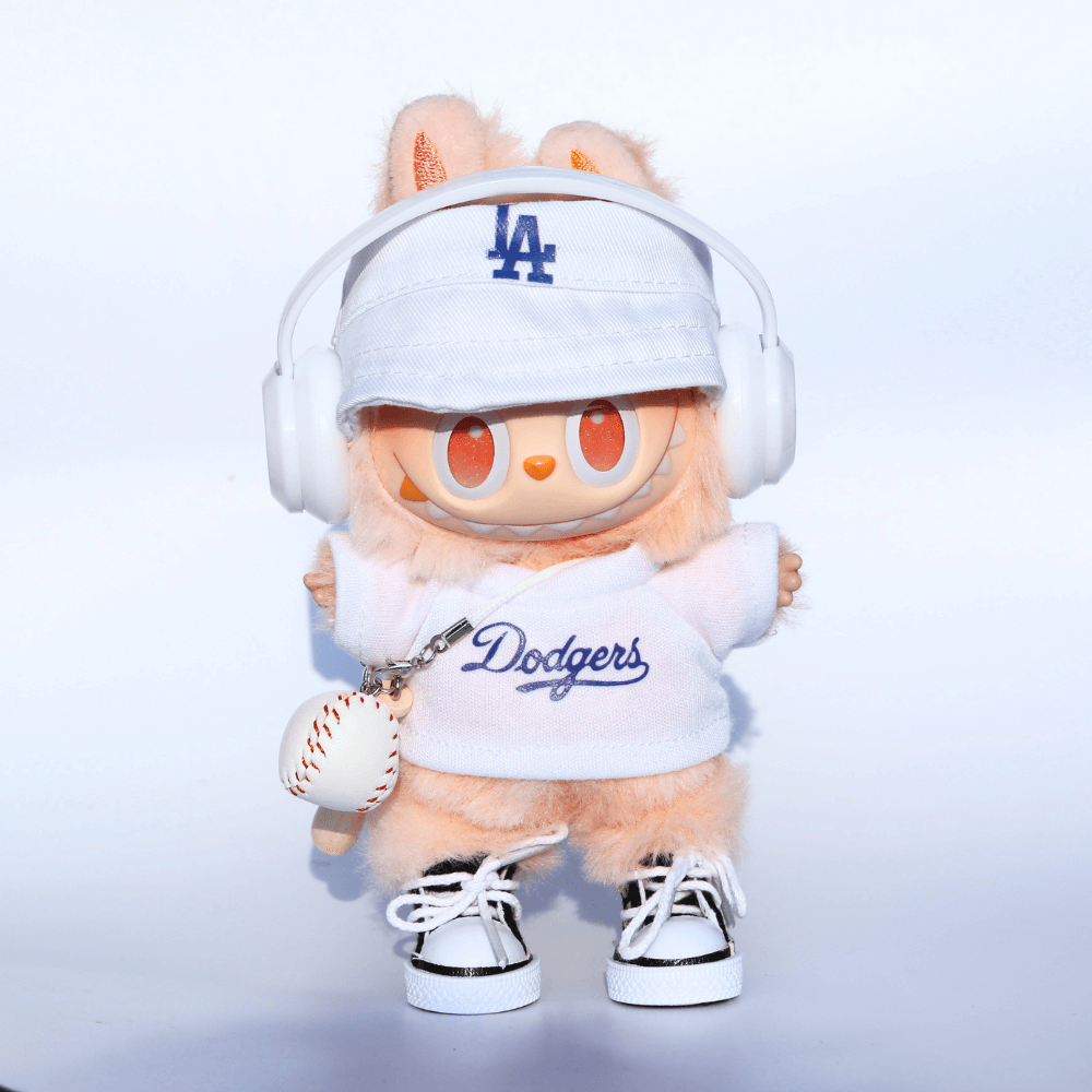 LA Dodgers Style 2-Piece Set – Top & Cap - 6.7″ Labubu Fashion Clothes