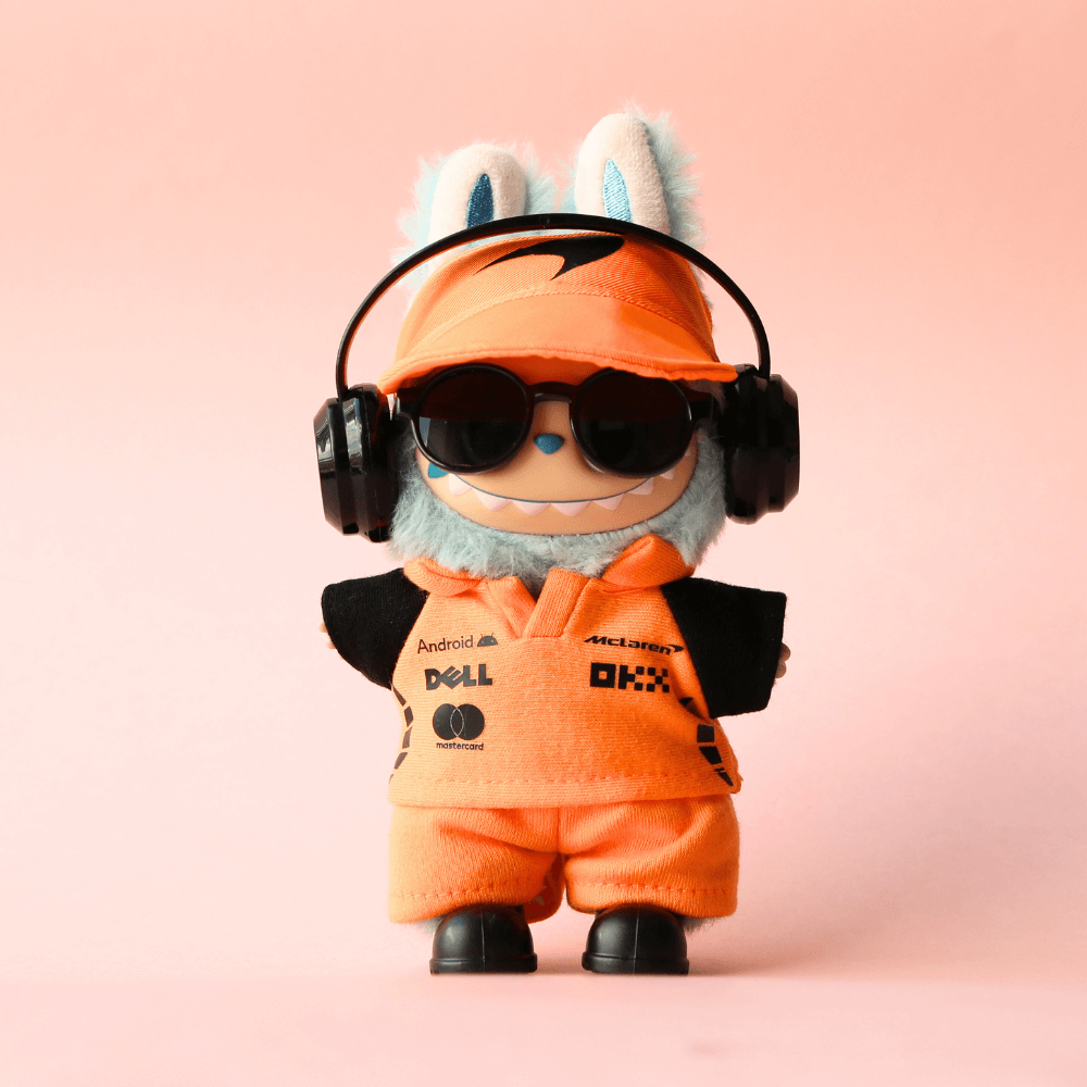 Mclaren Formula 1 Papaya No.4 3-piece Set- Labubu Clothes