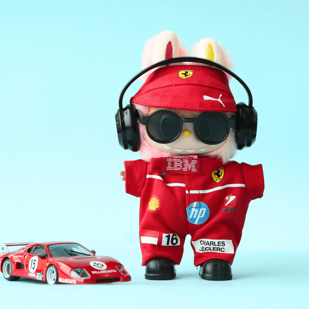 Speed Legend Racing Suit, Suit & Cap- Labubu Clothes