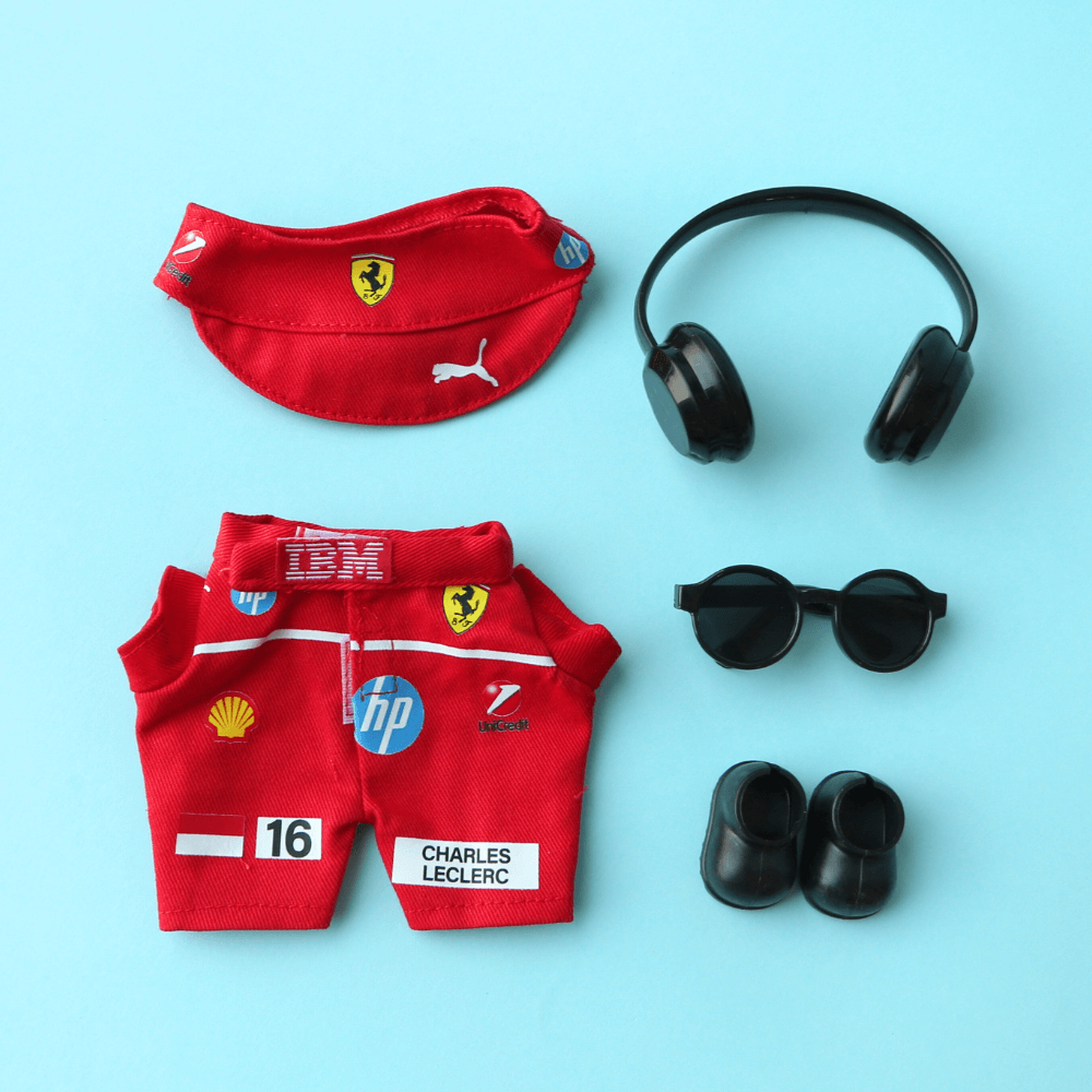 Speed Legend Racing Suit, Suit & Cap- Labubu Clothes