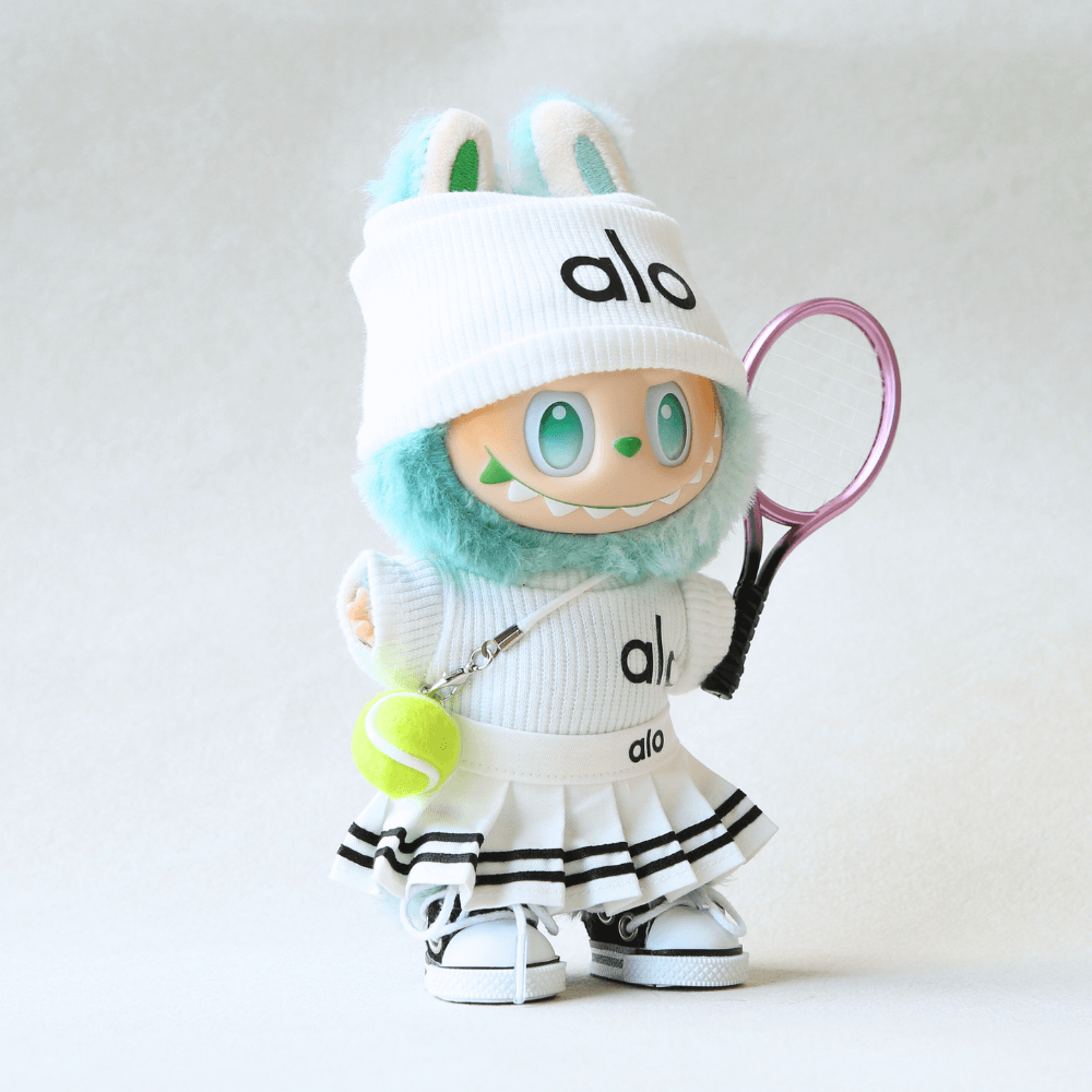 Alo Style Tennis Set for Labubu (6 items)