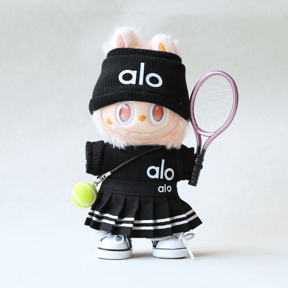 Alo Style Tennis Set for Labubu (6 items)