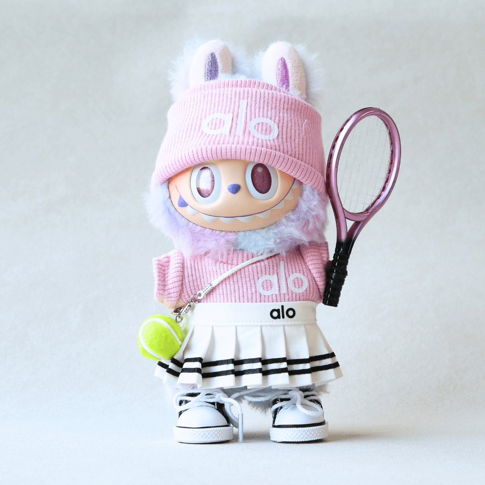 Alo Style Tennis Set for Labubu (6 items)