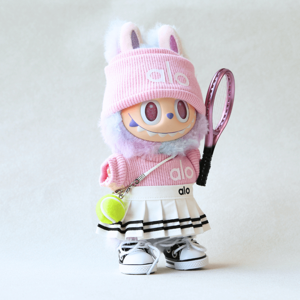 Alo Style Tennis Set for Labubu (6 items)